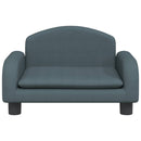 sofa til børn 50x40x30 cm stof mørkegrå