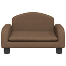 sofa til børn 50x40x30 cm stof brun