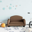 sofa til børn 50x40x30 cm stof brun
