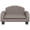 sofa til børn 50x40x30 cm stof gråbrun