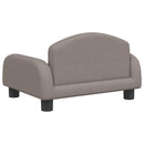 sofa til børn 50x40x30 cm stof gråbrun
