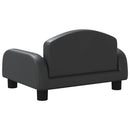 sofa til børn 50x40x30 cm kunstlæder sort
