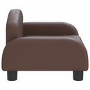 sofa til børn 50x40x30 cm kunstlæder brun