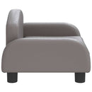 sofa til børn 50x40x30 cm kunstlæder grå