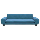 sofa til børn 100x54x33 cm velour blå