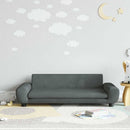 sofa til børn 100x54x33 cm velour mørkegrå