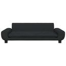 sofa til børn 100x54x33 cm velour sort