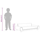 sofa til børn 100x54x33 cm velour sort