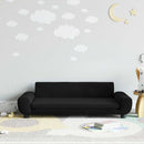 sofa til børn 100x54x33 cm velour sort
