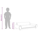 sofa til børn 100x54x33 cm velour brun