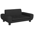 sofa til børn 70x45x33 cm velour sort