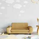 sofa til børn 70x45x33 cm velour brun