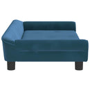 sofa til børn 100x50x26 cm velour blå