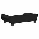 sofa til børn 70x45x26 cm velour sort
