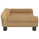 sofa til børn 70x45x26 cm velour brun