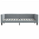 daybed med madras 80x200 cm stof lysegrå