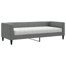 daybed med madras 80x200 cm stof mørkegrå