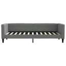 daybed med madras 80x200 cm stof mørkegrå