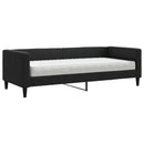 daybed med madras 80x200 cm stof sort