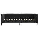 daybed med madras 80x200 cm stof sort
