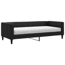 daybed med madras 90x200 cm stof sort