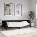 daybed med madras 90x200 cm stof sort