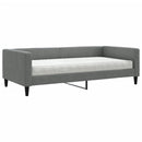 daybed med madras 100x200 cm stof mørkegrå