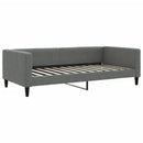 daybed med madras 100x200 cm stof mørkegrå