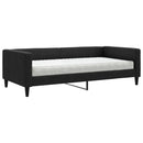 daybed med madras 100x200 cm stof sort