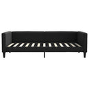 daybed med madras 100x200 cm stof sort