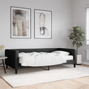 daybed med madras 100x200 cm stof sort