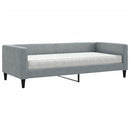 daybed med madras 90x190 cm stof lysegrå