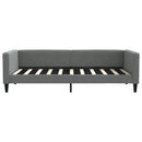 daybed med madras 90x190 cm stof mørkegrå