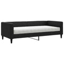 daybed med madras 90x190 cm stof sort