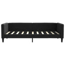 daybed med madras 90x190 cm stof sort