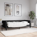 daybed med madras 90x190 cm stof sort