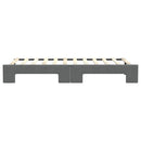 daybed med udtræk 80x200 cm stof mørkegrå
