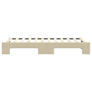 daybed med udtræk 80x200 cm stof cremefarvet