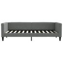 daybed med udtræk 90x200 cm stof mørkegrå
