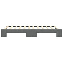 daybed med udtræk 90x200 cm stof mørkegrå