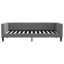 daybed med udtræk 100x200 cm stof mørkegrå