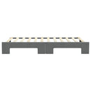 daybed med udtræk 100x200 cm stof mørkegrå