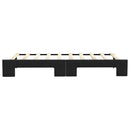 daybed med udtræk 90x190 cm stof sort