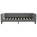 daybed med udtræk 100x190 cm stof mørkegrå