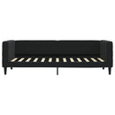 daybed med madras 80x200 cm velour sort