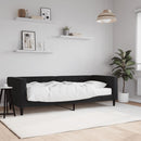 daybed med madras 80x200 cm velour sort