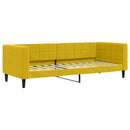 daybed med madras 80x200 cm velour gul