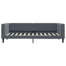 daybed med madras 90x200 cm velour mørkegrå