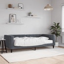 daybed med madras 90x200 cm velour mørkegrå