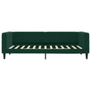 daybed med madras 90x200 cm velour mørkegrøn